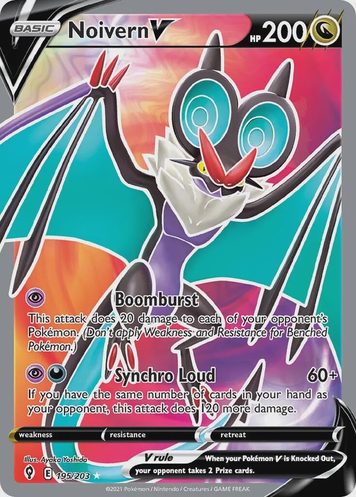 Noivern V - Ultra Rare - Evolving Skies - 195