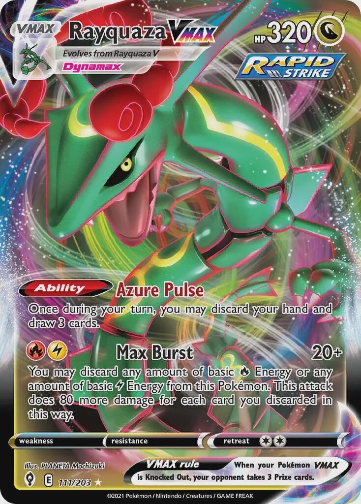 Rayquaza VMAX - Ultra Rare - Evolving Skies - 111
