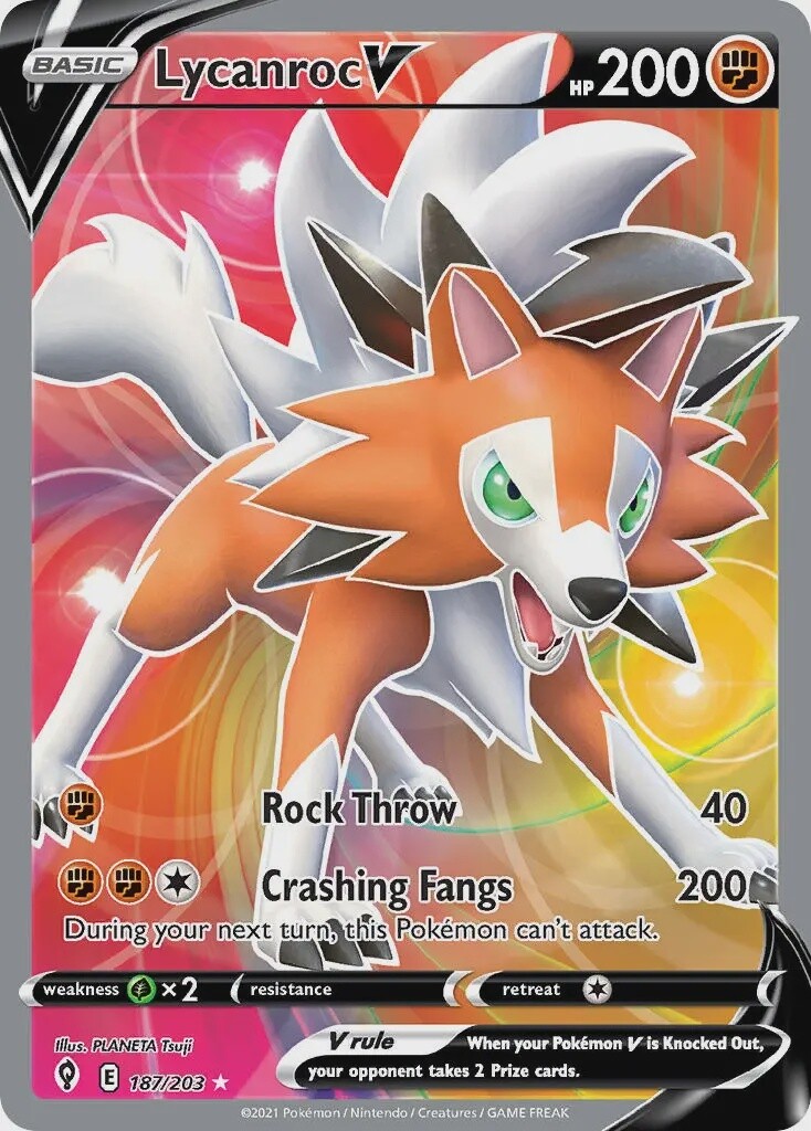 Lycanroc V - Ultra Rare - Evolving Skies - 187