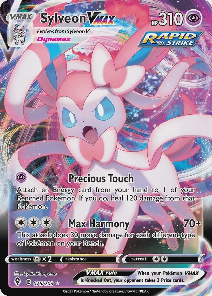 Sylveon VMAX - Ultra Rare - Evolving Skies - 75