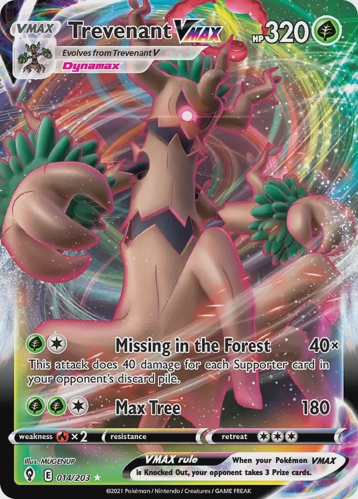 Trevenant VMAX - Ultra Rare - Evolving Skies - 14