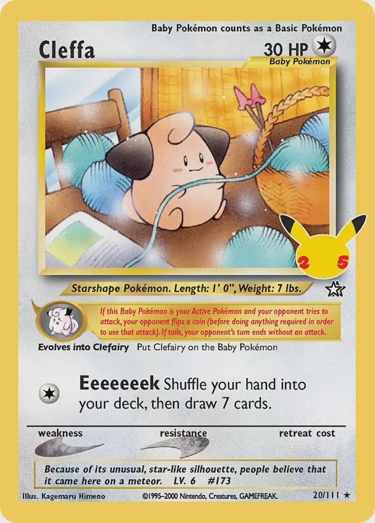 Cleffa - Rare - Celebrations - NG 20