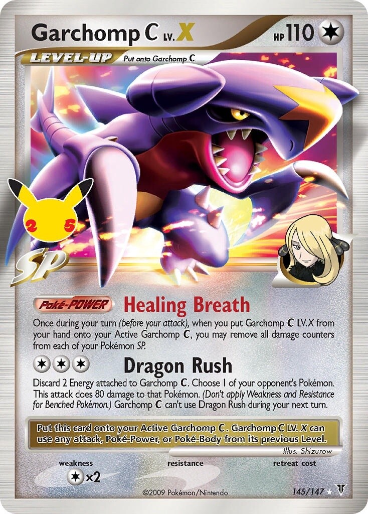 Garchomp [C] LV.X - Holo Rare - Celebrations - SV 145