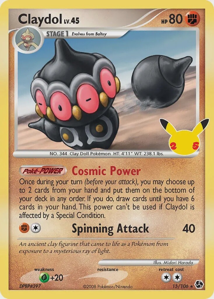 Claydol Lv.45 - Rare - Celebrations - GE 15