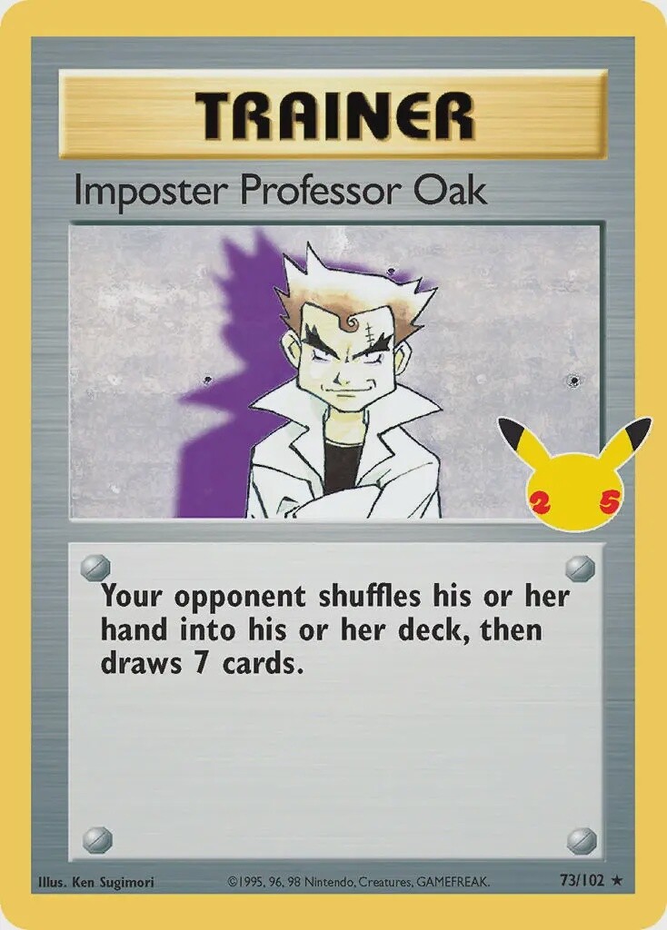 Imposter Professor Oak - Rare - Celebrations - BS 73
