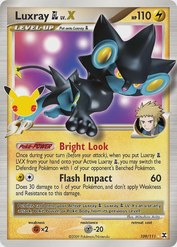 Luxray [GL] LV.X - Holo Rare - Celebrations - RR 109