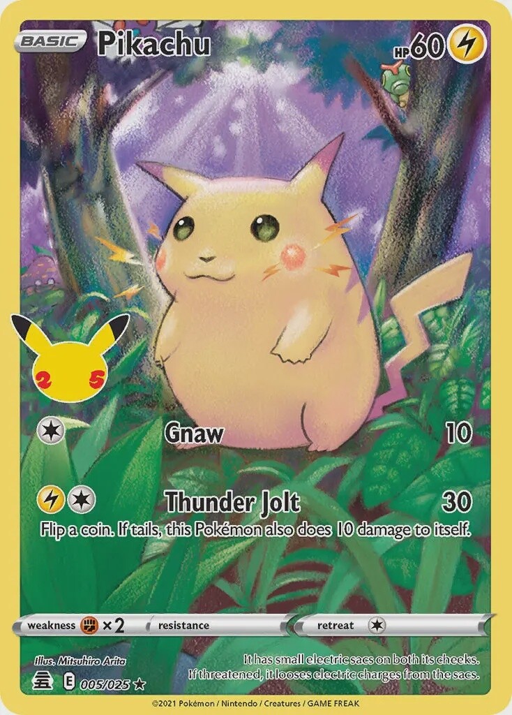 Pikachu - Holo Rare - Celebrations - 5