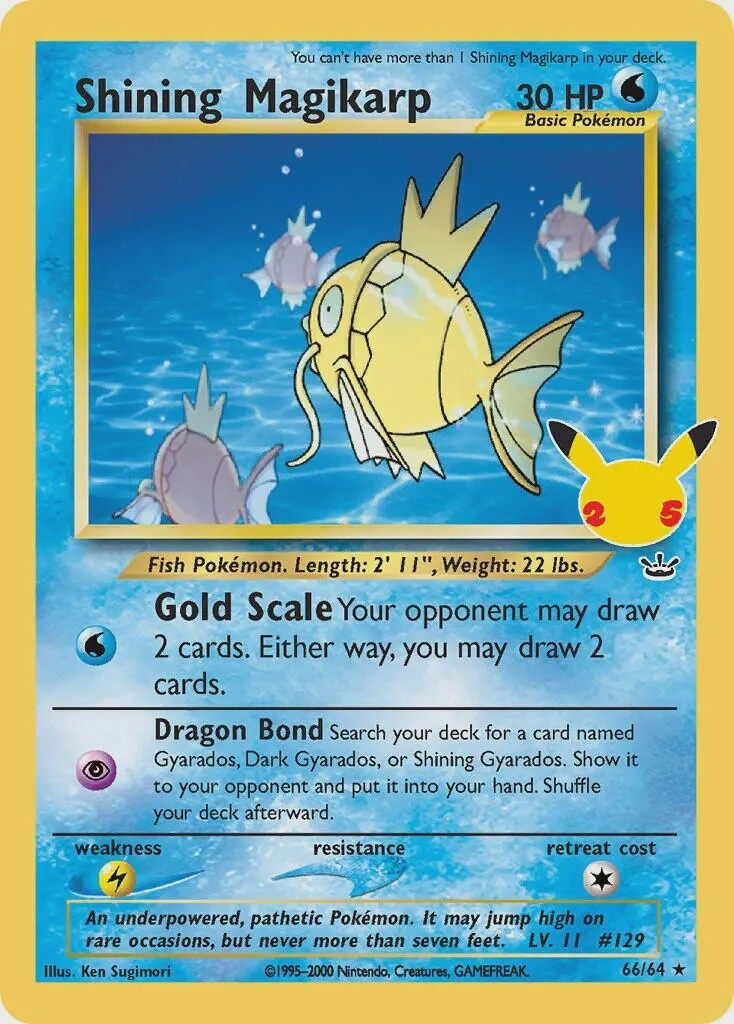 Shining Magikarp - Ultra Rare - Celebrations - NR 66