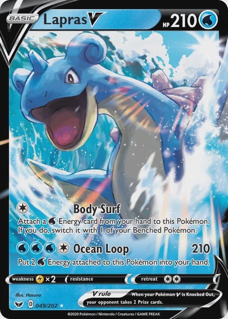 Lapras V - Ultra Rare - Sword &amp; Shield - 49