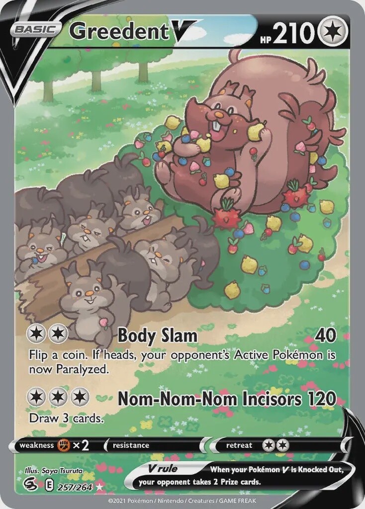 Greedent V - Ultra Rare - Fusion Strike - 257