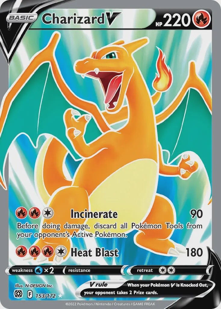 Charizard V - Ultra Rare - Brilliant Stars - 153