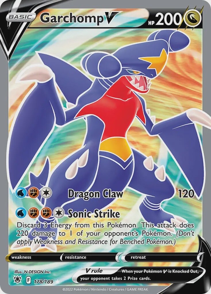 Garchomp V - Ultra Rare - Astral Radiance - 178
