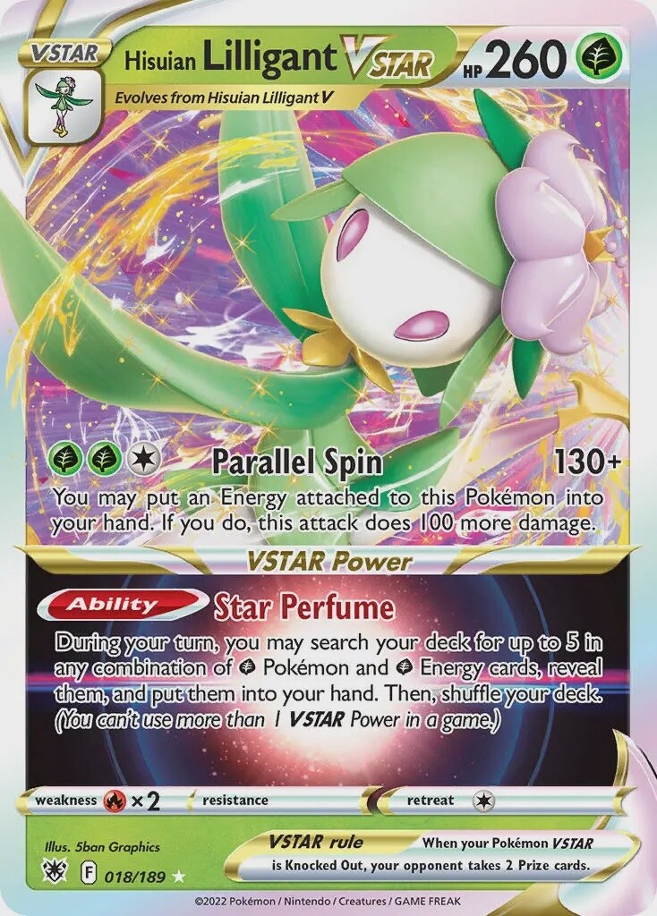 Hisuian Lilligant VSTAR - Ultra Rare - Astral Radiance - 18