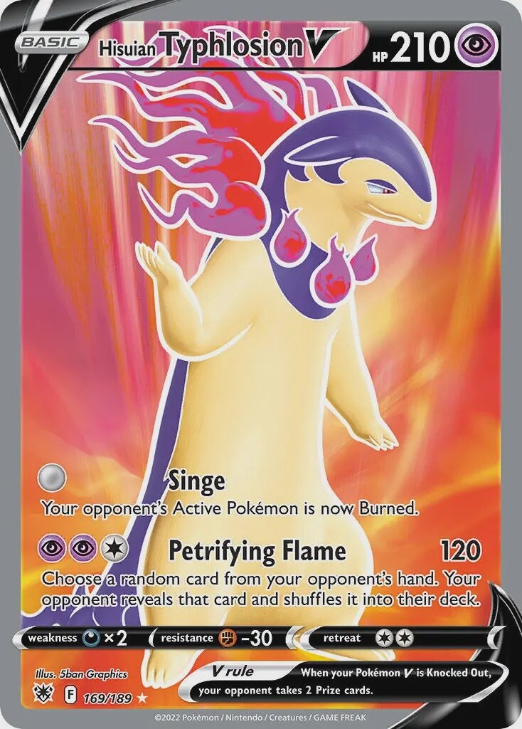Hisuian Typhlosion V - Ultra Rare - Astral Radiance - 169