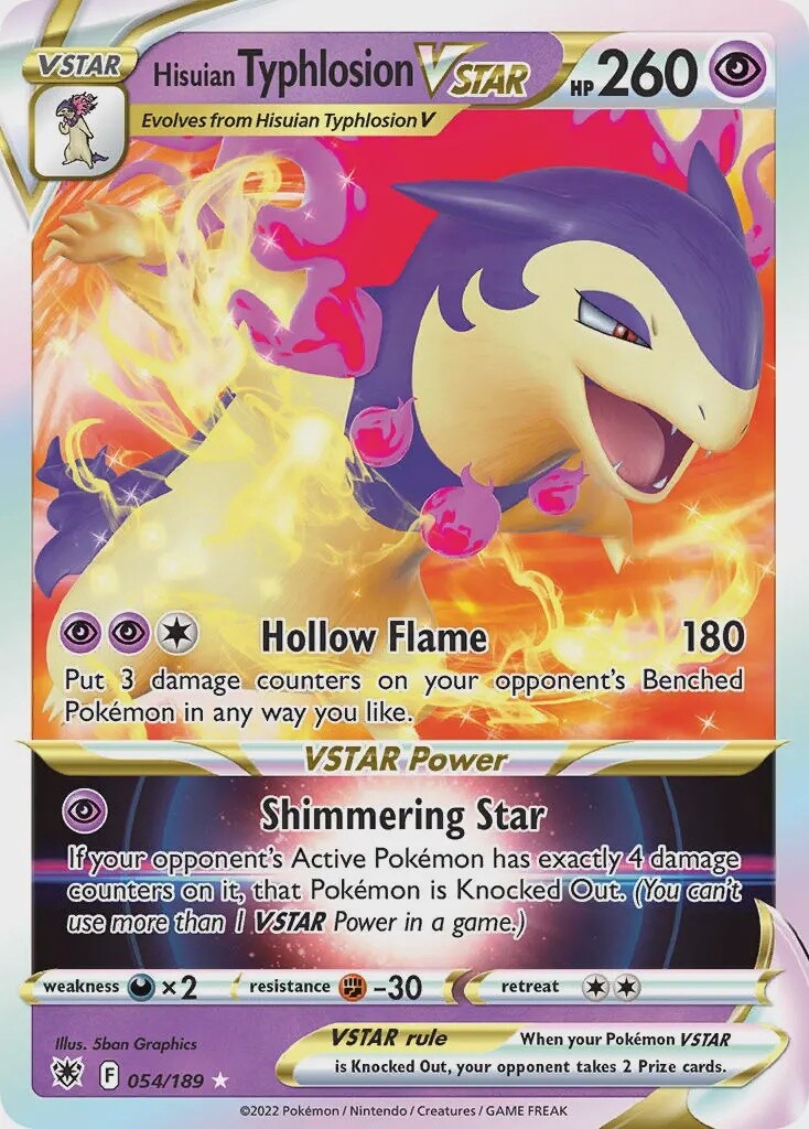 Hisuian Typhlosion VSTAR - Ultra Rare - Astral Radiance - 54