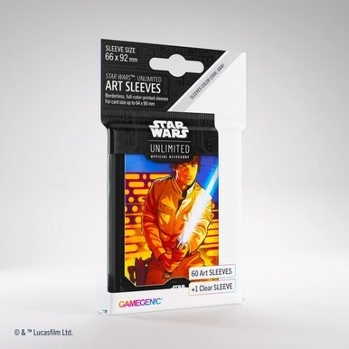 Star Wars Unlimited Art Sleeves - 60 + 1 Clear, Type: Luke