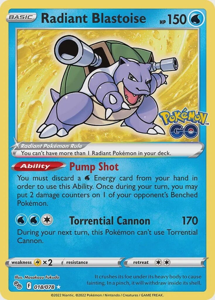 Radiant Blastoise - Ultra Rare - Pokémon GO - 18