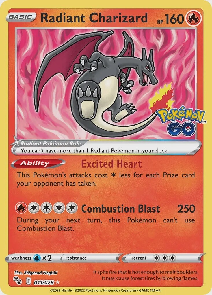 Radiant Charizard - Ultra Rare - Pokémon GO - 11