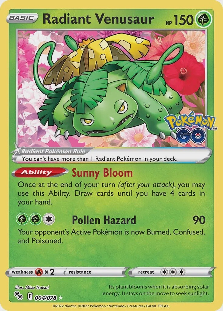 Radiant Venusaur - Ultra Rare - Pokémon GO - 4