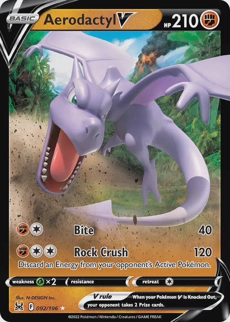 Aerodactyl V - Ultra Rare - Lost Origin - 92