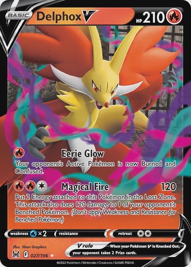 Delphox V - Ultra Rare - Lost Origin - 27