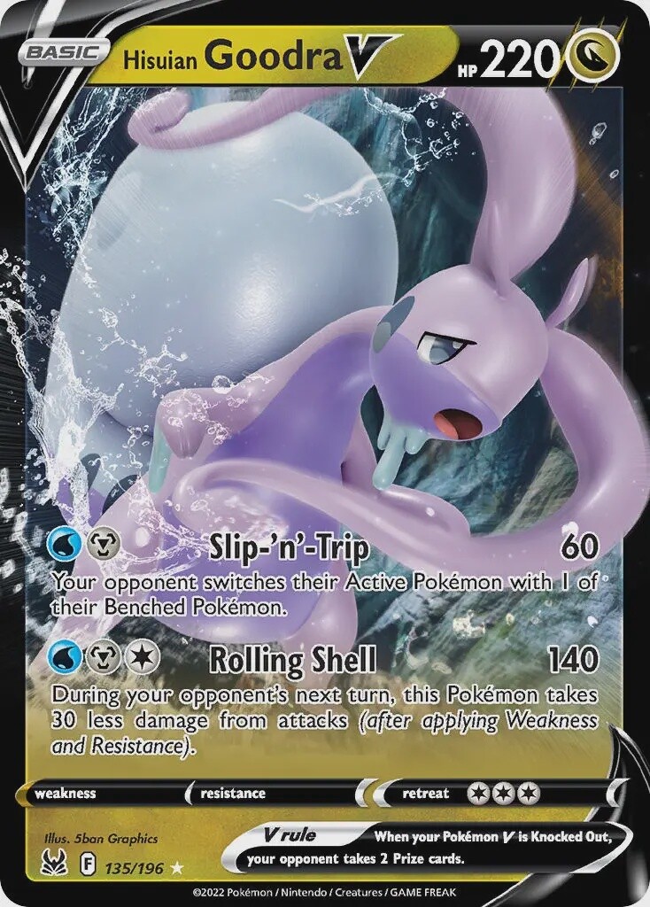 Hisuian Goodra V - Ultra Rare - Lost Origin - 135