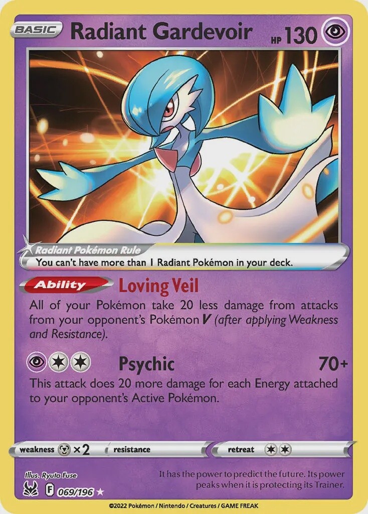 Radiant Gardevoir - Ultra Rare - Lost Origin - 69