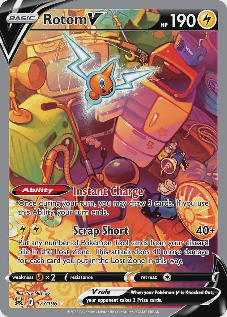 Rotom V - Ultra Rare - Lost Origin - 177