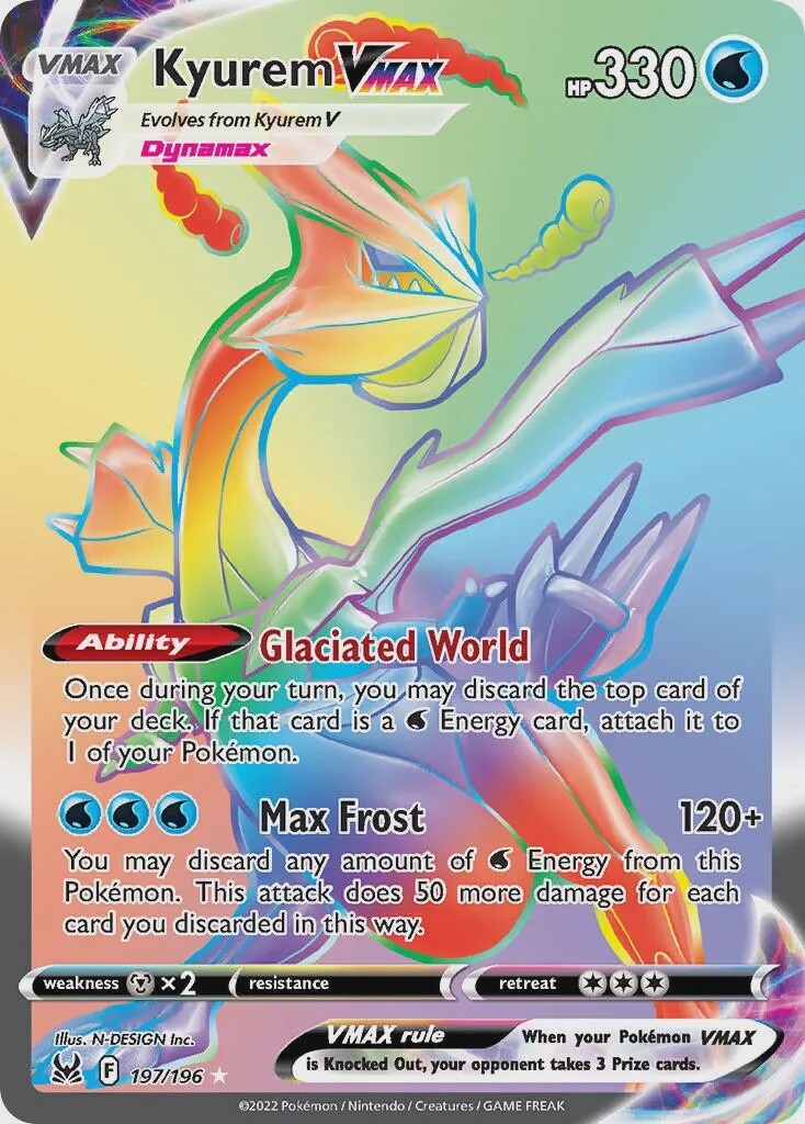 Kyurem VMAX - Secret Rare - Lost Origin - 197