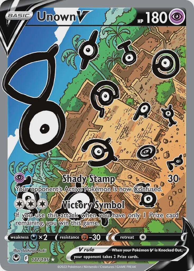 Unown V - Ultra Rare - Silver Tempest - 177