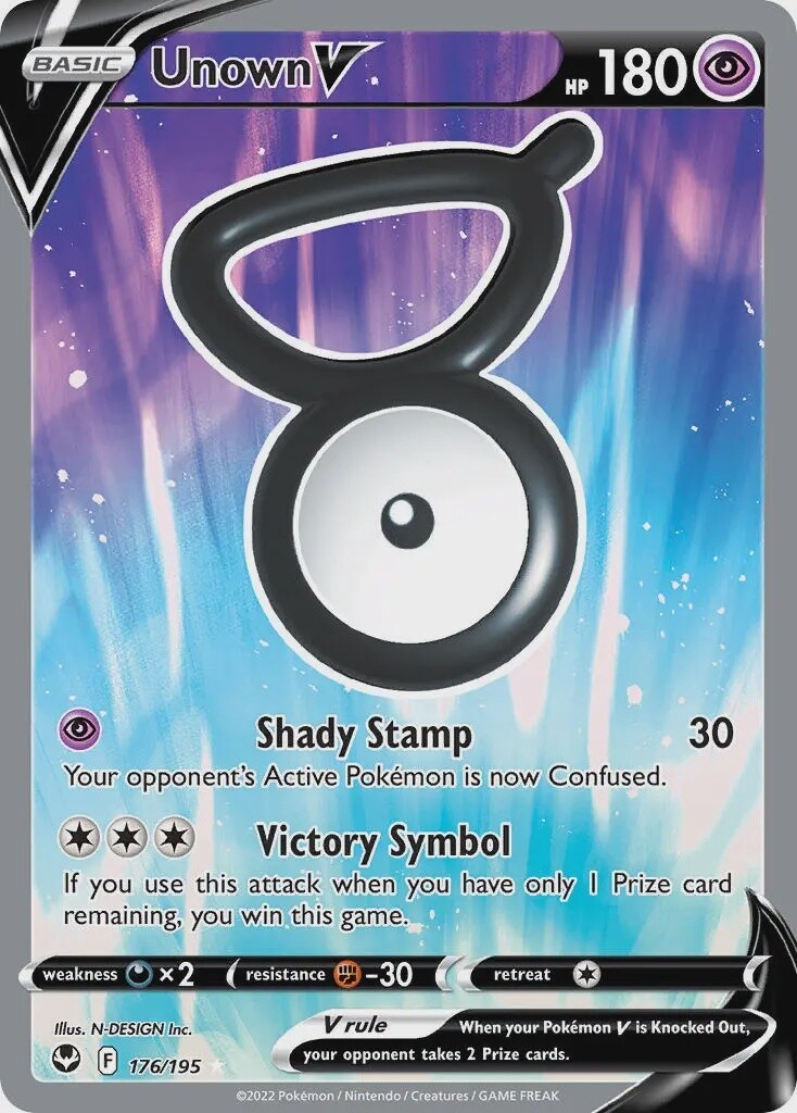 Unown V - Ultra Rare - Silver Tempest - 176