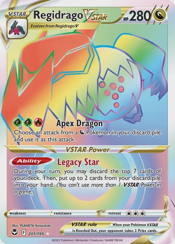 Regidrago VSTAR - Secret Rare - Silver Tempest - 201