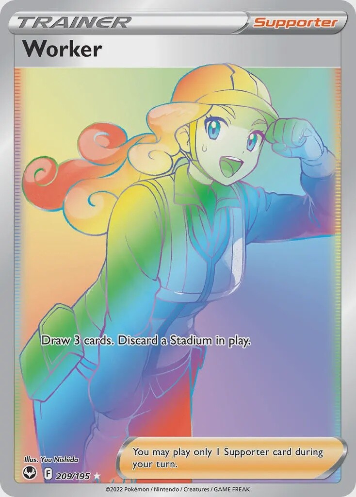 Worker - Secret Rare - Silver Tempest - 209