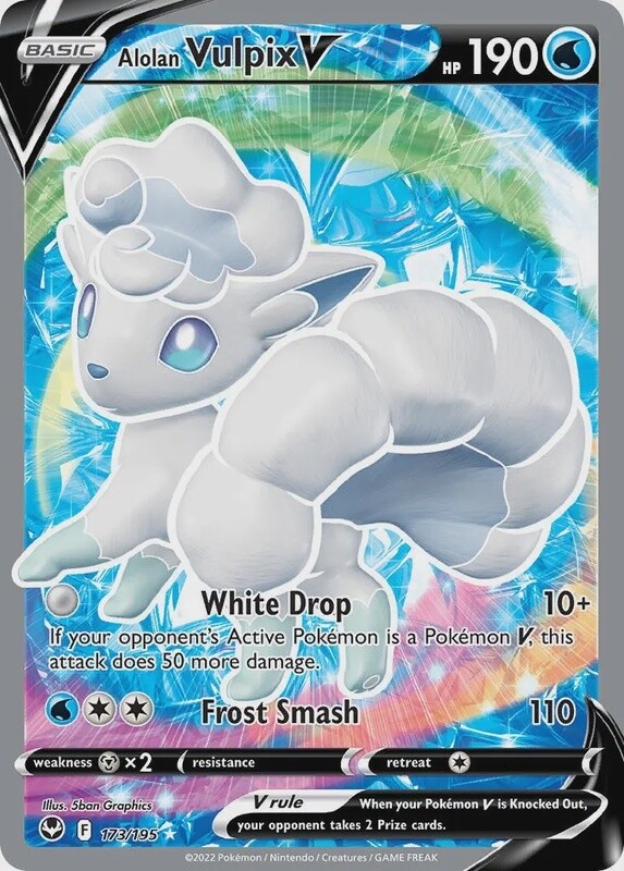 Alolan Vulpix V - Ultra Rare - Silver Tempest - 173