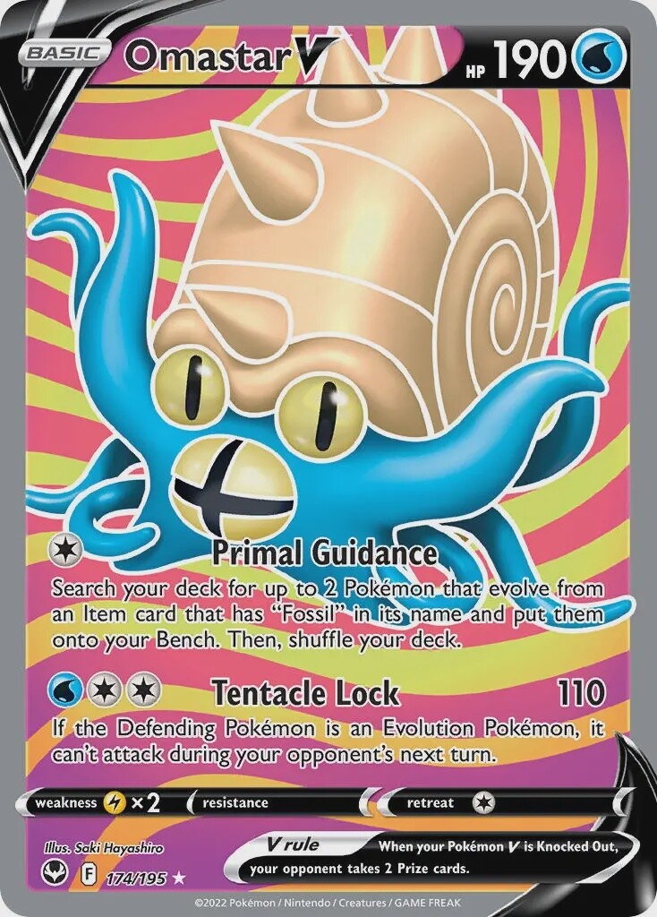Omastar V - Ultra Rare - Silver Tempest - 174