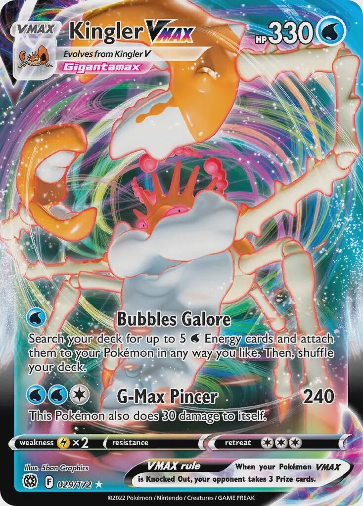 Kingler VMAX - Ultra Rare - Brilliant Stars - 29