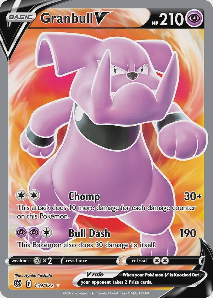 Granbull V - Ultra Rare - Brilliant Stars - 159
