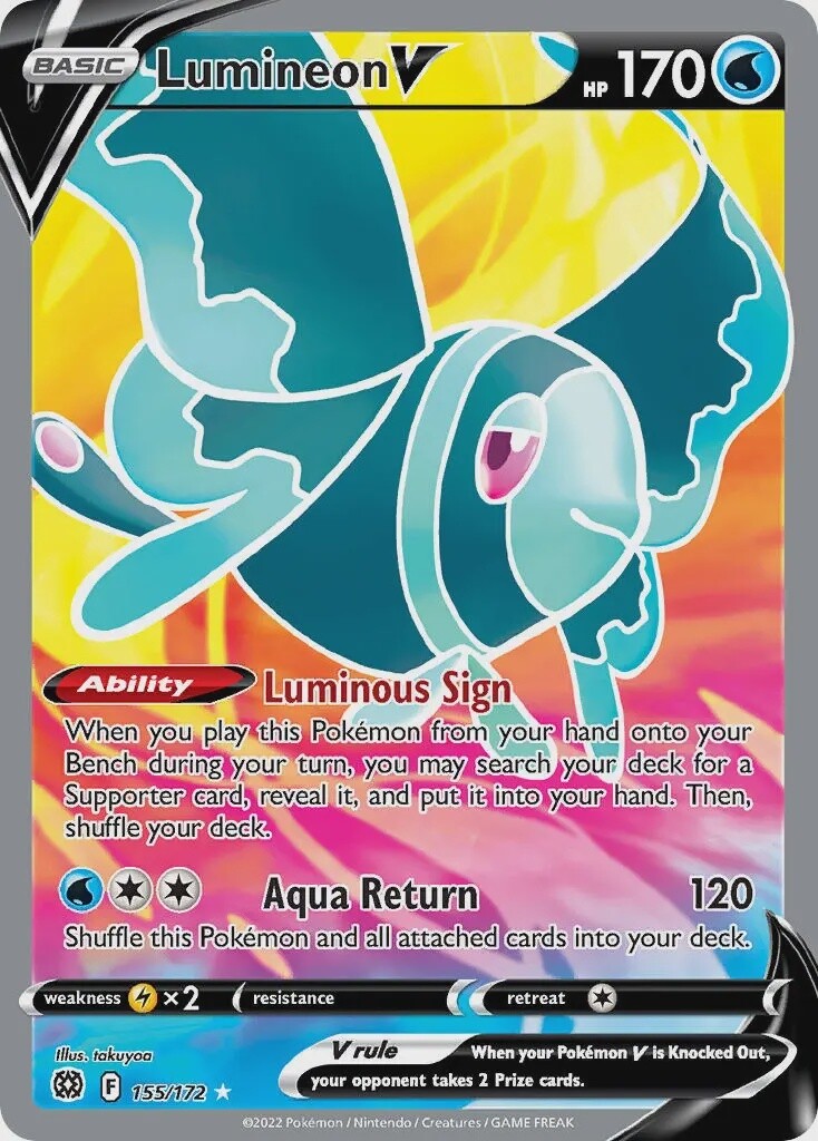 Lumineon V - Ultra Rare - Brilliant Stars - 155