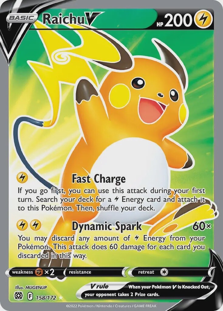 Raichu V - Ultra Rare - Brilliant Stars - 158