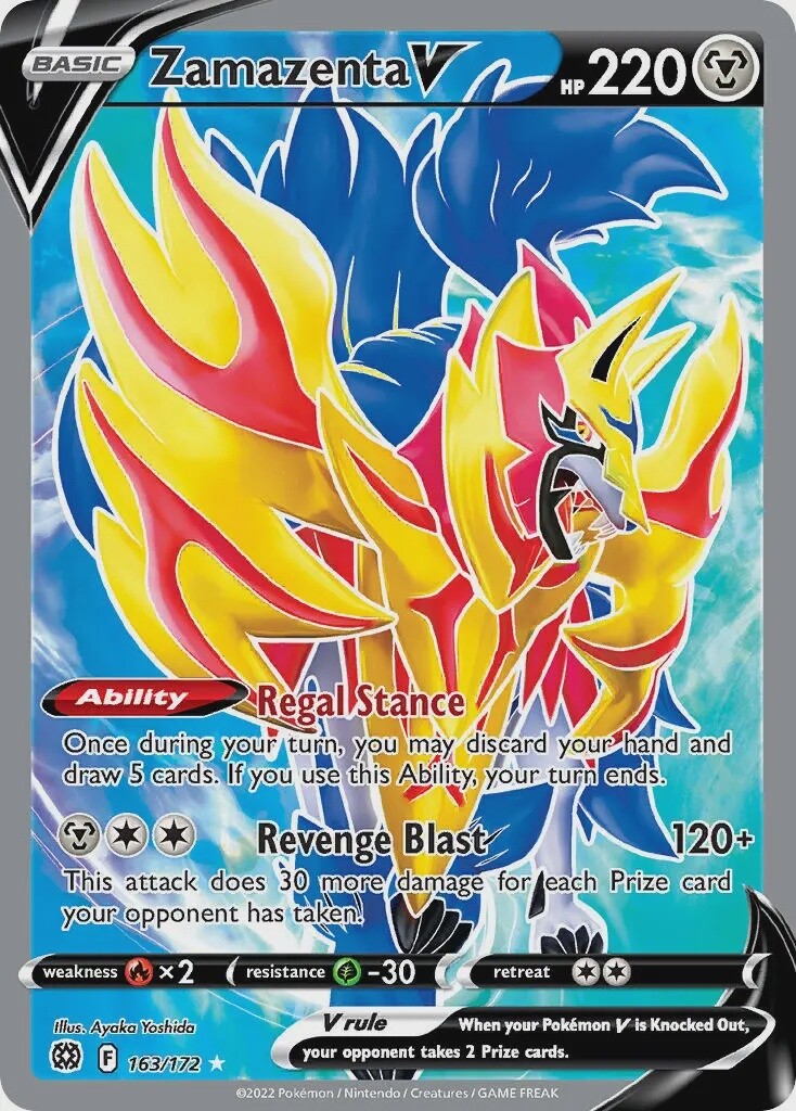 Zamazenta V - Ultra Rare - Brilliant Stars - 163