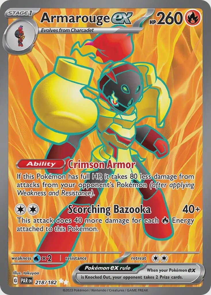Armarouge ex - Ultra Rare - Paradox Rift - 218