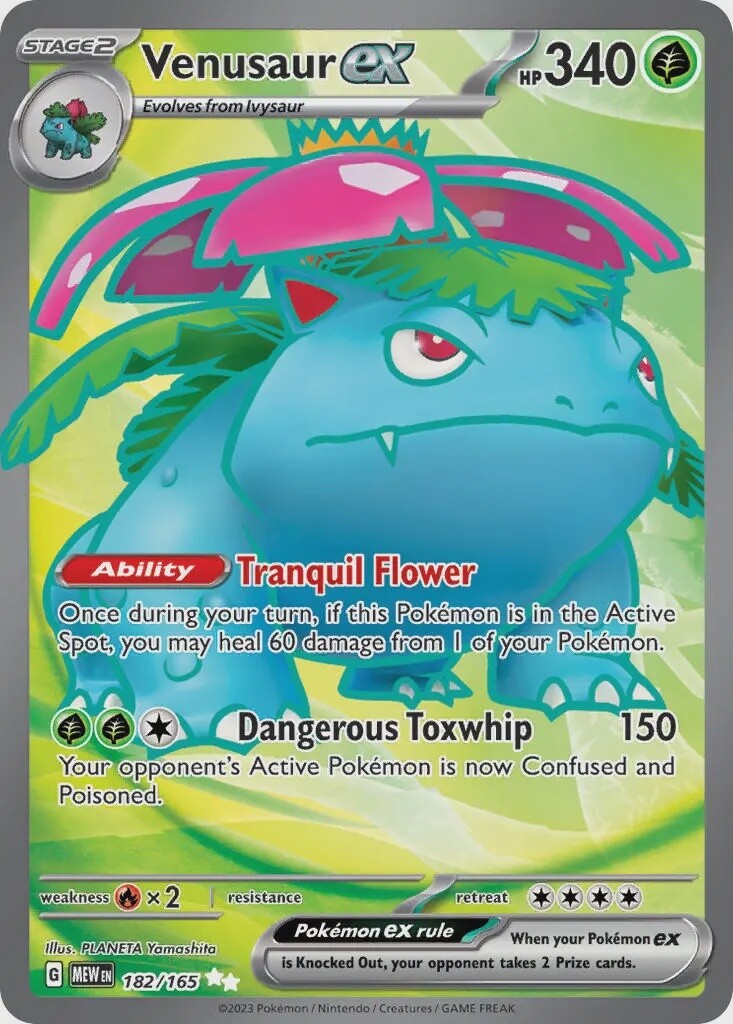 Venusaur ex - Ultra Rare - 151 - 182