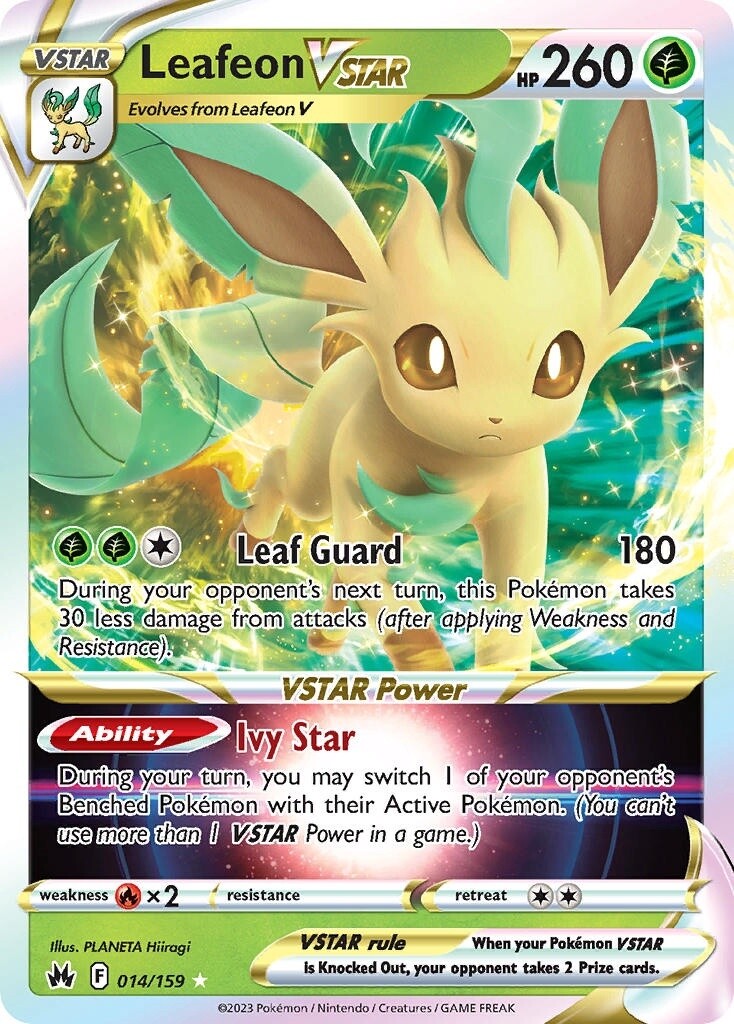 Leafeon VSTAR - Ultra Rare - Crown Zenith - 14