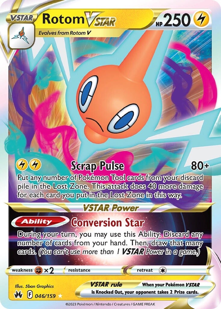 Rotom VSTAR - Ultra Rare - Crown Zenith - 46