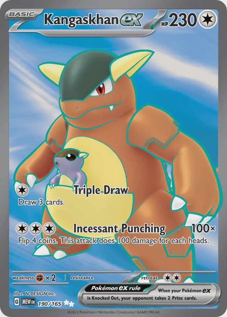 Kangaskhan ex - Ultra Rare - 151 - 190