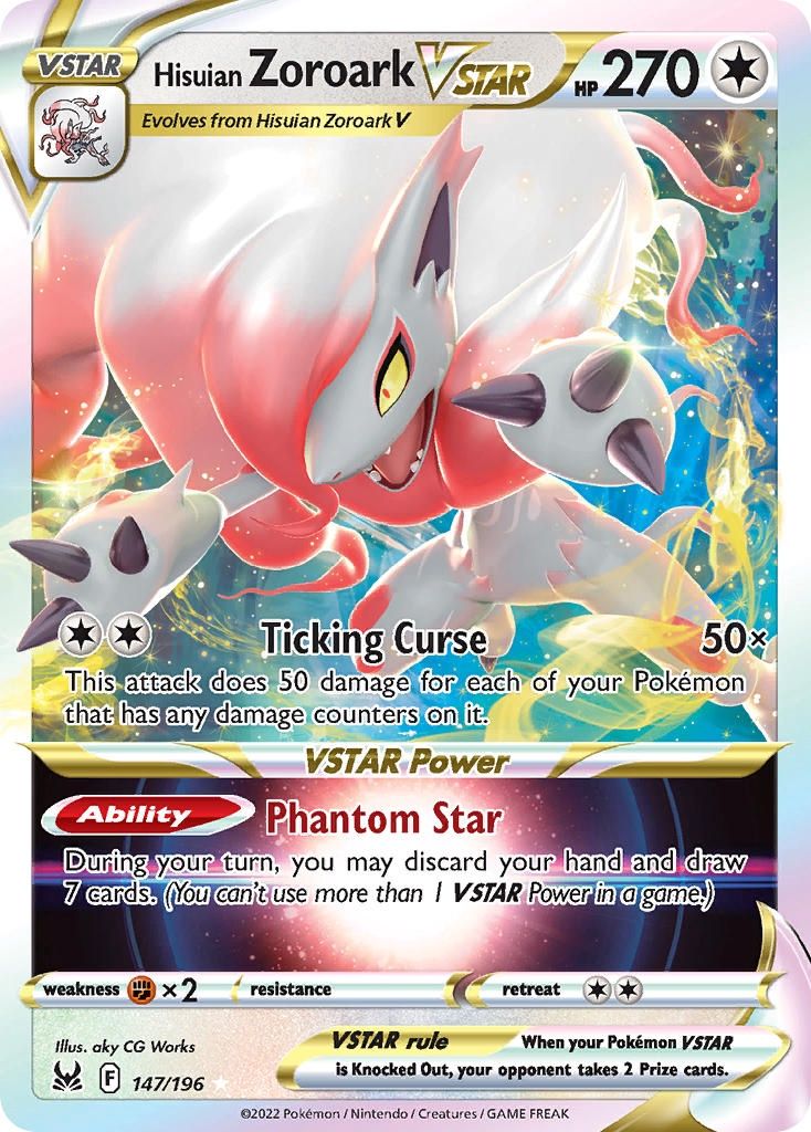 Hisuian Zoroark VSTAR - Ultra Rare - Lost Origin - 147