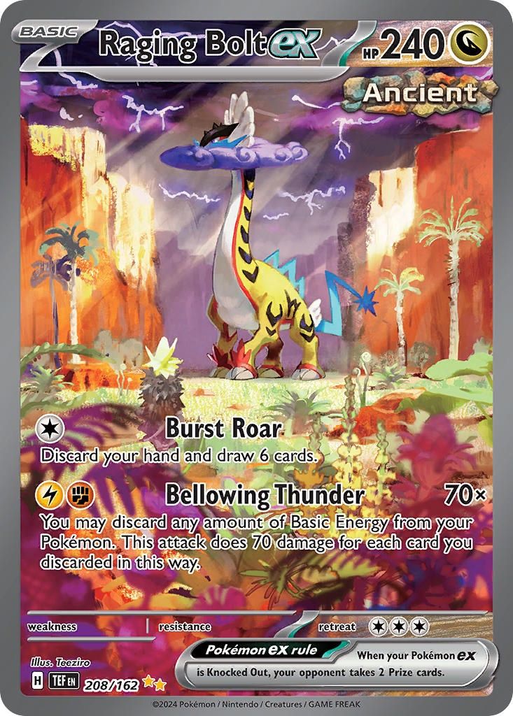 Raging Bolt ex - Special Illustration Rare - Temporal Forces - 208