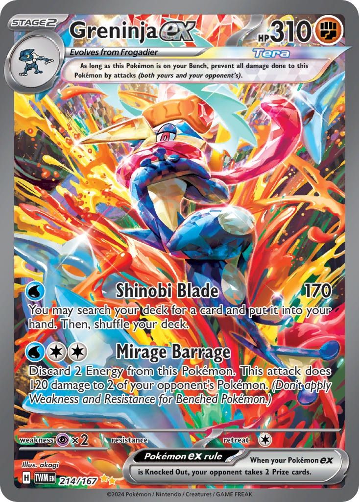 Greninja ex - Special Illustration Rare - Twilight Masquerade - 214
