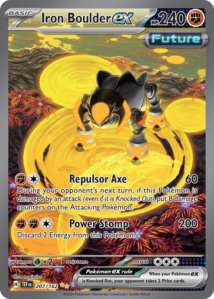 Iron Boulder ex - Special Illustration Rare - Temporal Forces - 207