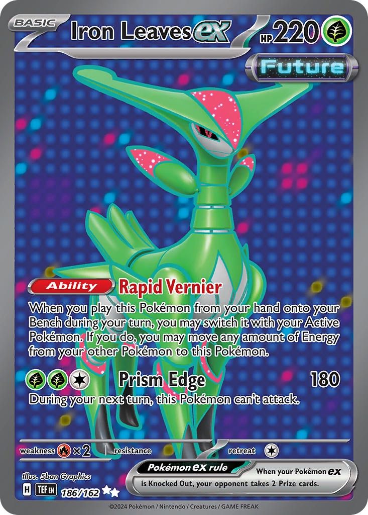 Iron Leaves ex - Ultra Rare - Temporal Forces - 186